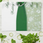 Damask 55th Wedding Jubileum Theedoek (Gevouwen)