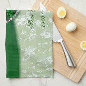 Damask 55th Wedding Jubileum Theedoek (Quarter Fold)