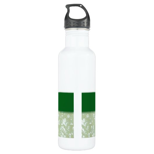 Damask 55th Wedding Jubileum Waterfles (Achterkant)