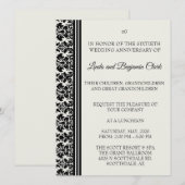 Damask 60e verjaardagsfeest kaart (Voorkant / Achterkant)