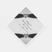 Damask 60th Wedding Jubileum Servet (Hoek)