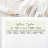 Damask Address Label 3/4 x 2 1/4 inch (Insitu)