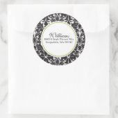 Damask Address Sticker (Tas)