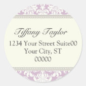 Damask Address Sticker (Voorkant)