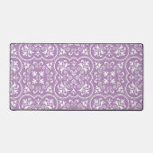 Damask African Violet Exclusive Monochrome Bureaumat (Voorkant)