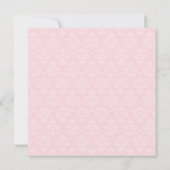 Damask Afstuderen Invitation Kaart (Achterkant)