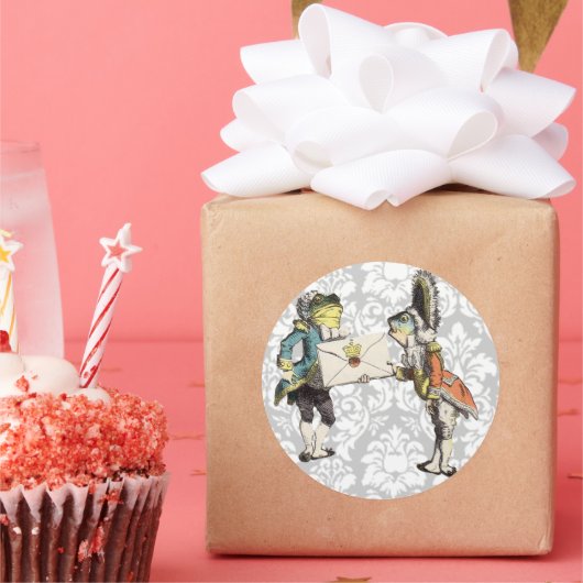  Damask Alice in Wonderland STICKER (Feest)