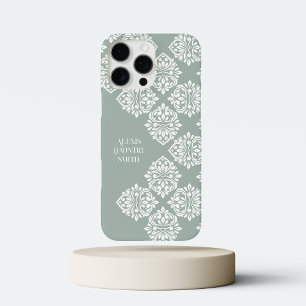 Damask Ambience Abstracte geometrische (Smokey Sla iPhone 16 Pro Max Hoesje