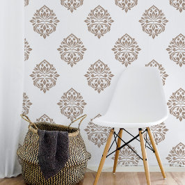 Damask Ambience Beige Off White Behang