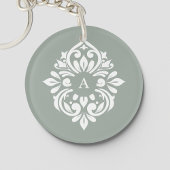 Damask Ambience (Bleke olijf) Sleutelhanger