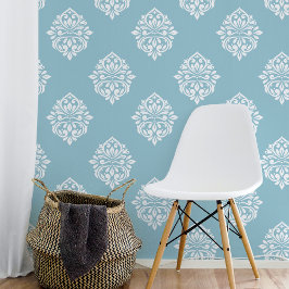 Damask Ambience Bord Cerulean Behang