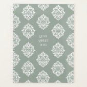 Damask Ambience Bord Olijf 2026 Planner (Voorkant)