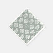 Damask Ambience Bord Olive Classic Wedding Napkins Servet (Hoek)