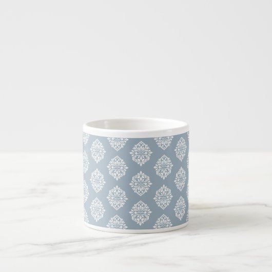Damask Ambience Cadet Blue Espresso Cup Espresso Kop (Voorkant)