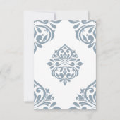 Damask Ambience Cadet Grey Notitiekaartje (Voorkant)