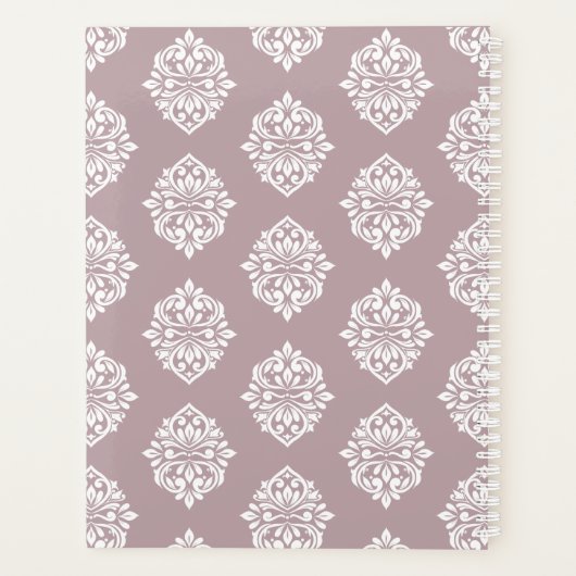 Damask Ambience Toscane Bord Roze 2026 Planner (Achterkant)