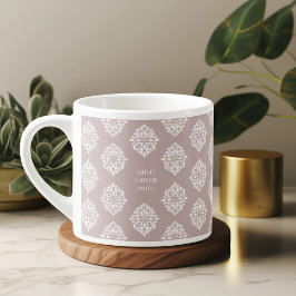 Damask Ambience Toscane Bord Roze Espresso Cup Espresso Kop