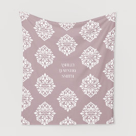 Damask Ambience Toscane Bord Roze Fleece Deken