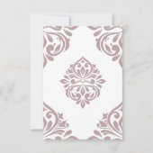 Damask Ambience Toscane Bord Roze Notitiekaartje (Voorkant)