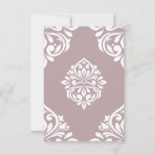 Damask Ambience Toscane Bord Roze Notitiekaartje (Voorkant)