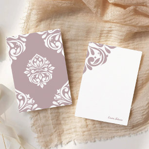 Damask Ambience Toscane Bord Roze Notitiekaartje