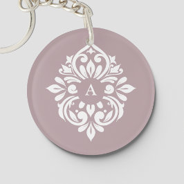 Damask Ambience (Toscane Bord Roze) Sleutelhanger