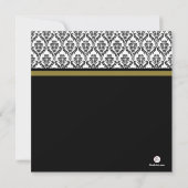 Damask any Age Invitation Kaart (Achterkant)