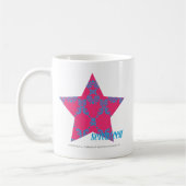 Damask Aqua-Magenta 2 Koffiemok (Links)