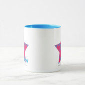 Damask Aqua-Magenta 2 Mok (Midden)