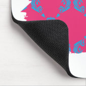 Damask Aqua-Magenta 3 Muismat (Hoek)