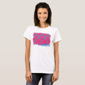 Damask Aqua-Magenta 3 T-shirt (Voorkant volledig)