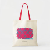 Damask Aqua-Magenta 3 Tote Bag (Voorkant)