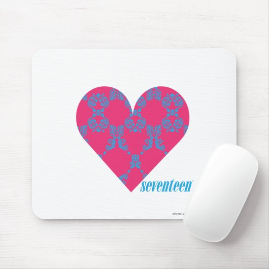 Damask Aqua-Magenta 4 Muismat (Met muis)