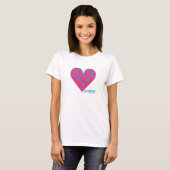 Damask Aqua-Magenta 4 T-shirt (Voorkant volledig)