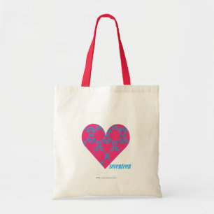 Damask Aqua-Magenta 4 Tote Bag