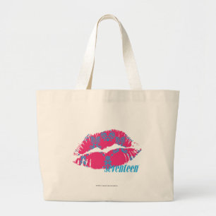 Damask Aqua-Magenta Grote Tote Bag