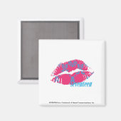 Damask Aqua-Magenta Magneet (Voorkant / Achterkant)