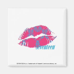 Damask Aqua-Magenta Magneet