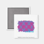 Damask Aqua-Paars 2 Magneet (Voorkant / Achterkant)