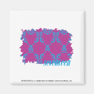 Damask Aqua-Paars 2 Magneet