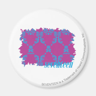 Damask Aqua-Paars 2 Magneet