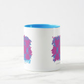 Damask Aqua-Paars 2 Mok (Midden)