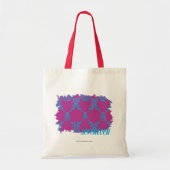 Damask Aqua-Paars 2 Tote Bag (Voorkant)