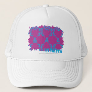 Damask Aqua-Paars 2 Trucker Pet