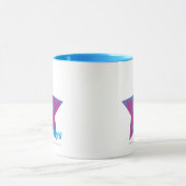 Damask Aqua-Paars 3 Mok (Midden)