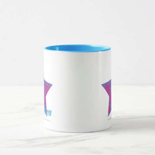 Damask Aqua-Paars 3 Mok (Midden)