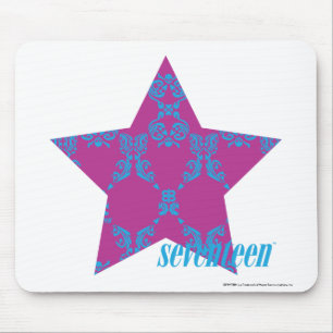 Damask Aqua-Paars 3 Muismat