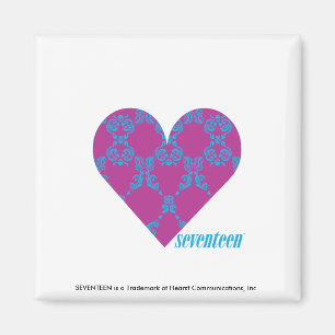 Damask Aqua-Paars 4 Magneet