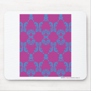 Damask Aqua-Paars Muismat