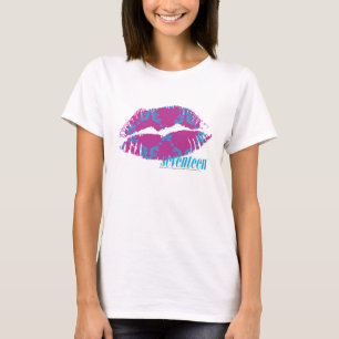 Damask Aqua-Paars T-shirt